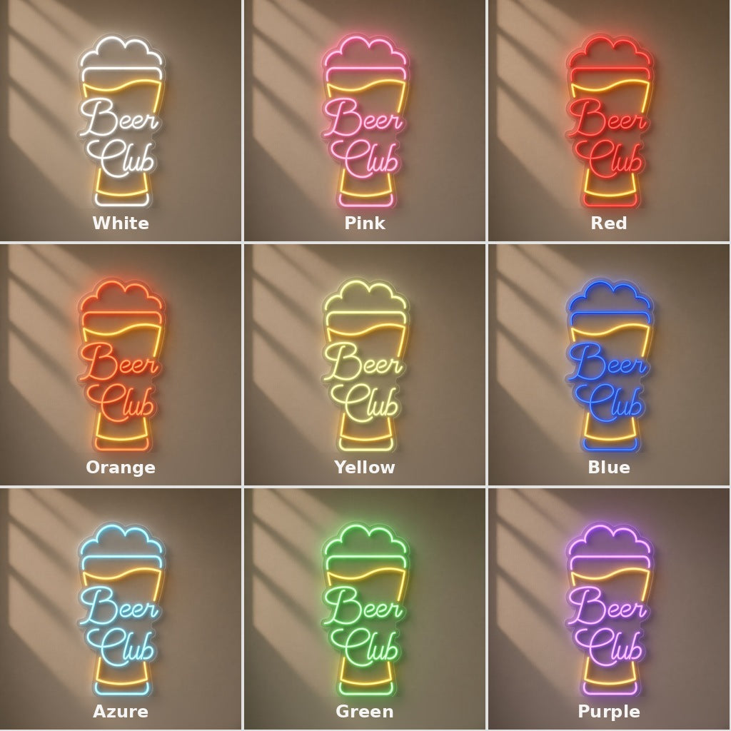 Beer Club LED Neon Sign