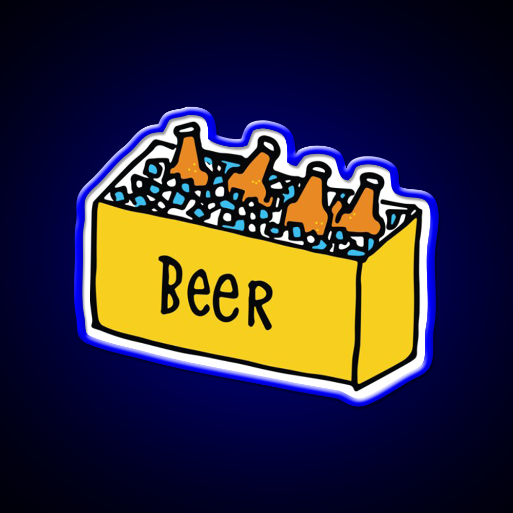 Beer Cooler Time Beer Bar Decor Led Neon Sign Rgb Color - LED neon sign view 5
