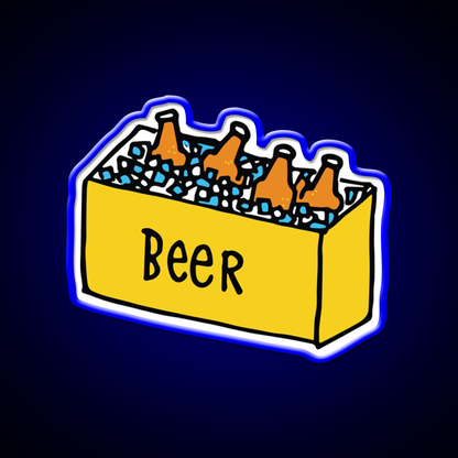 Beer Cooler Time Beer Bar Decor Led Neon Sign Rgb Color - LED neon sign view 5