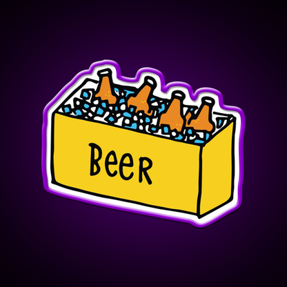 Beer Cooler Time Beer Bar Decor Led Neon Sign Rgb Color - LED neon sign view 9