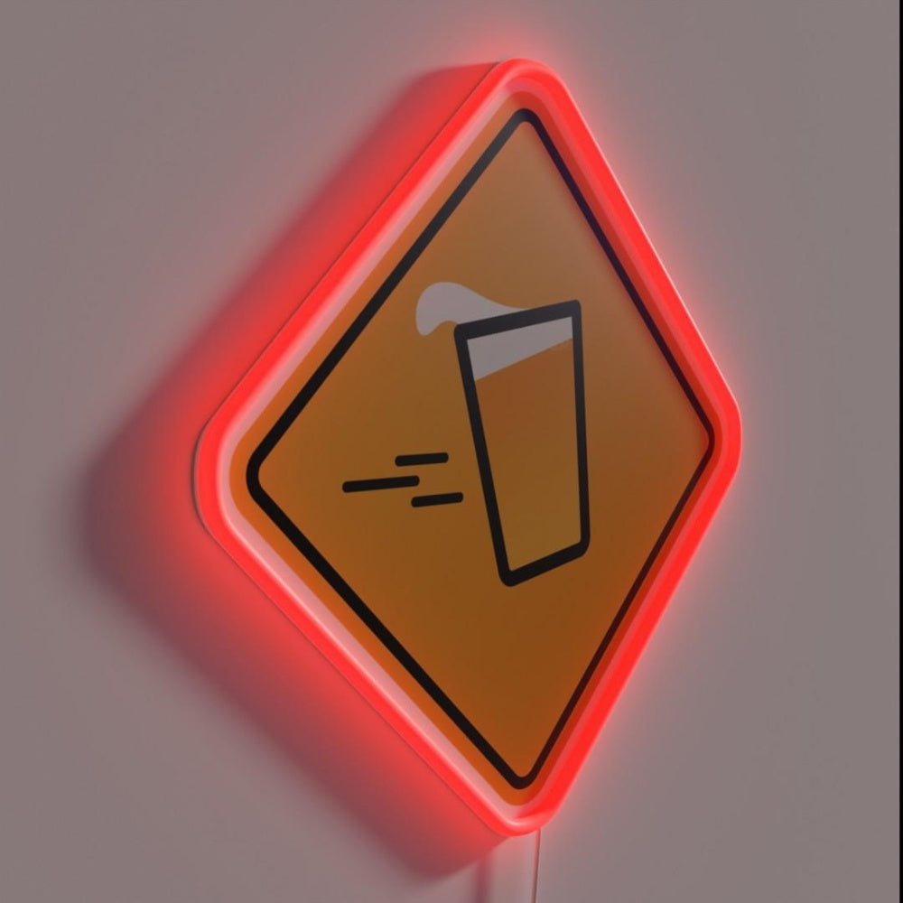 Beer Crossing Rgb Led Neon Sign - LED neon sign close-up detail