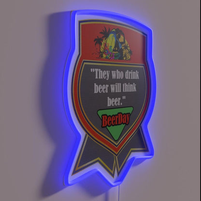 Beer Day Rgb Led Neon Sign - LED neon sign close-up detail
