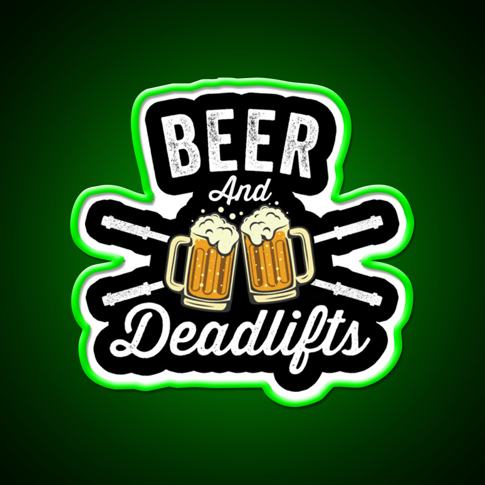 Beer Deadlift Party Drink Tequila Led Neon Sign Rgb Color - Shineneon