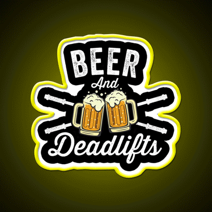Beer Deadlift Party Drink Tequila Led Neon Sign Rgb Color