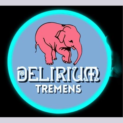 Beer Delirium Tremens Neon Signs - LED neon sign close-up detail