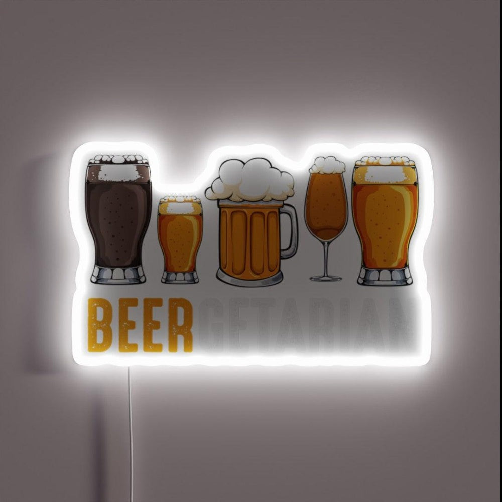 Beer Diet Crafting Fan Drinking Eating Lover Rgb Led Neon Sign - Custom LED neon sign front view