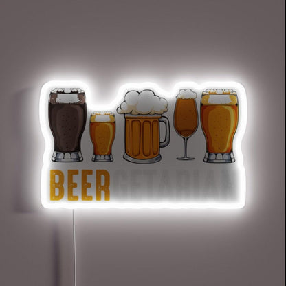 Beer Diet Crafting Fan Drinking Eating Lover Rgb Led Neon Sign - Custom LED neon sign front view