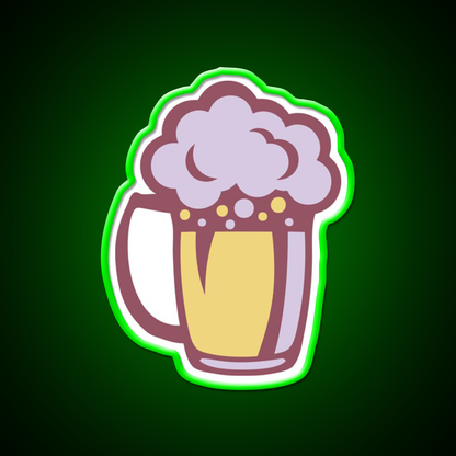 Beer Drawing Alcohol Glass Beer Bar Decor Led Neon Sign Rgb Color - LED neon sign view 8