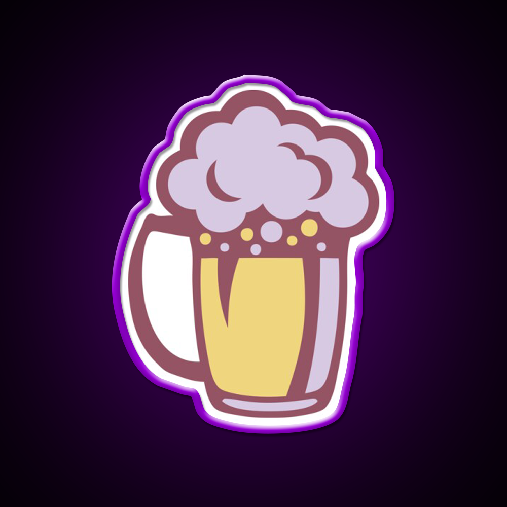 Beer Drawing Alcohol Glass Beer Bar Decor Led Neon Sign Rgb Color - LED neon sign view 9