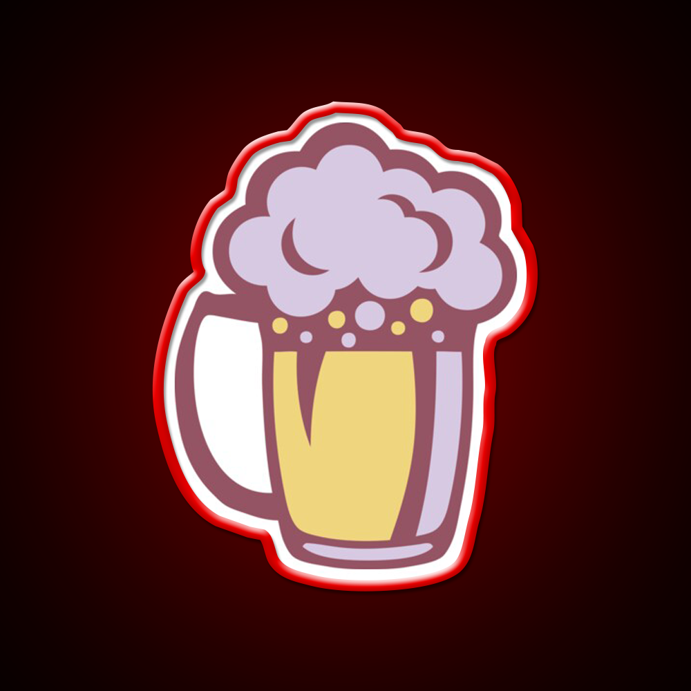 Beer Drawing Alcohol Glass Beer Bar Decor Led Neon Sign Rgb Color - LED neon sign view 10