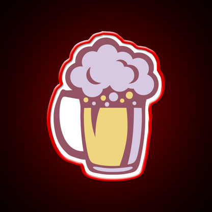 Beer Drawing Alcohol Glass Beer Bar Decor Led Neon Sign Rgb Color - LED neon sign view 10