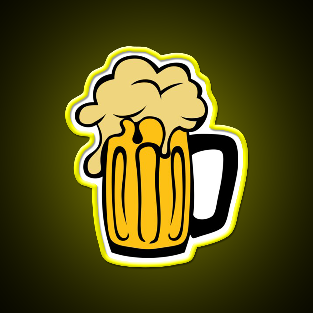 Beer Drawing Foam Booze Alcohol Beer Bar Decor Led Neon Sign Rgb Color - LED neon sign view 7