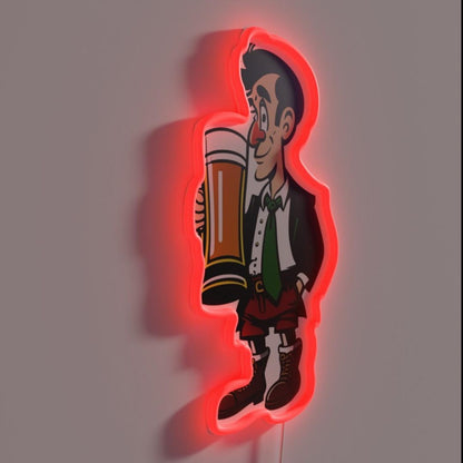 Beer Drinker Rgb Led Neon Sign Bar Wall Decor - LED neon sign close-up detail