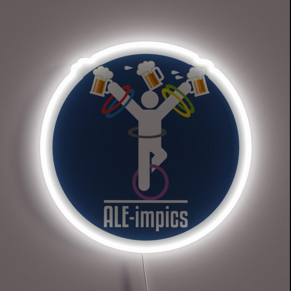 Beer Festival Aleimpics Rgb Led Neon Sign Bar Art - Custom LED neon sign front view