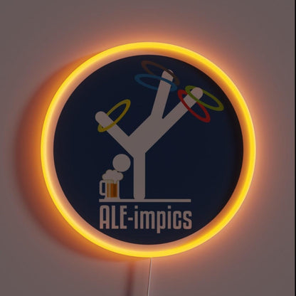 Beer Festival Aleimpics Rgb Led Neon Sign Bar Decor - Custom LED neon sign front view