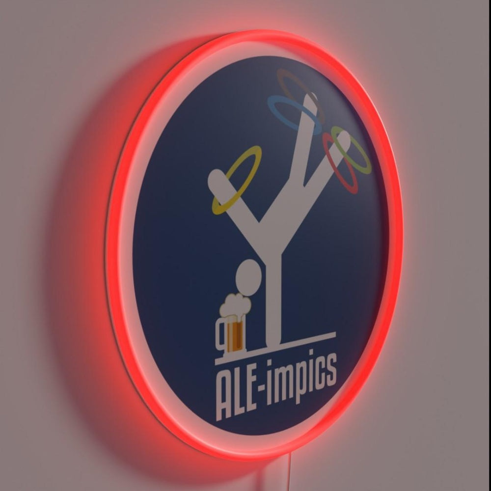 Beer Festival Aleimpics Rgb Led Neon Sign Bar Decor - LED neon sign close-up detail