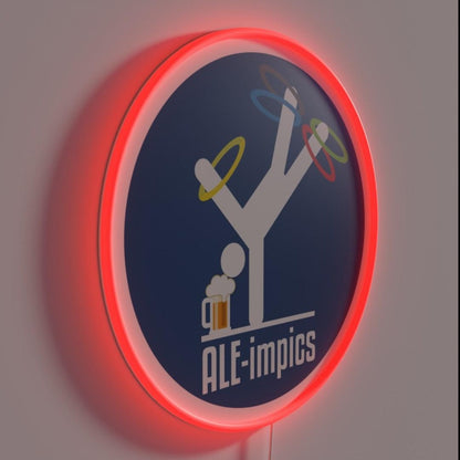 Beer Festival Aleimpics Rgb Led Neon Sign Bar Decor - LED neon sign close-up detail