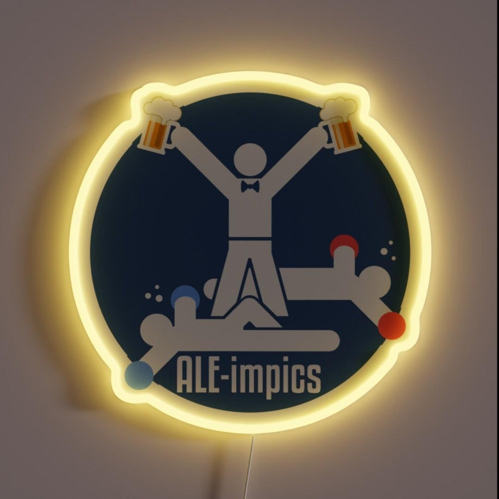 Beer Festival Aleimpics Rgb Led Neon Sign Bar Decors - Custom LED neon sign front view