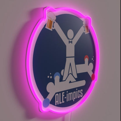 Beer Festival Aleimpics Rgb Led Neon Sign Bar Decors - LED neon sign close-up detail