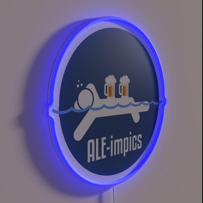 Beer Festival Aleimpics Rgb Led Neon Sign Bar Uv Printed Decor
