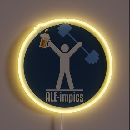 Beer Festival Aleimpics Rgb Led Neon Sign Bar Wall Decor - Custom LED neon sign front view
