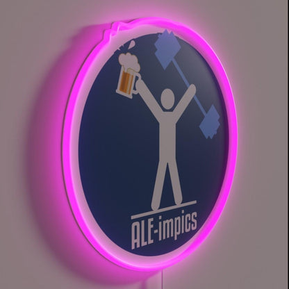 Beer Festival Aleimpics Rgb Led Neon Sign Bar Wall Decor - LED neon sign close-up detail