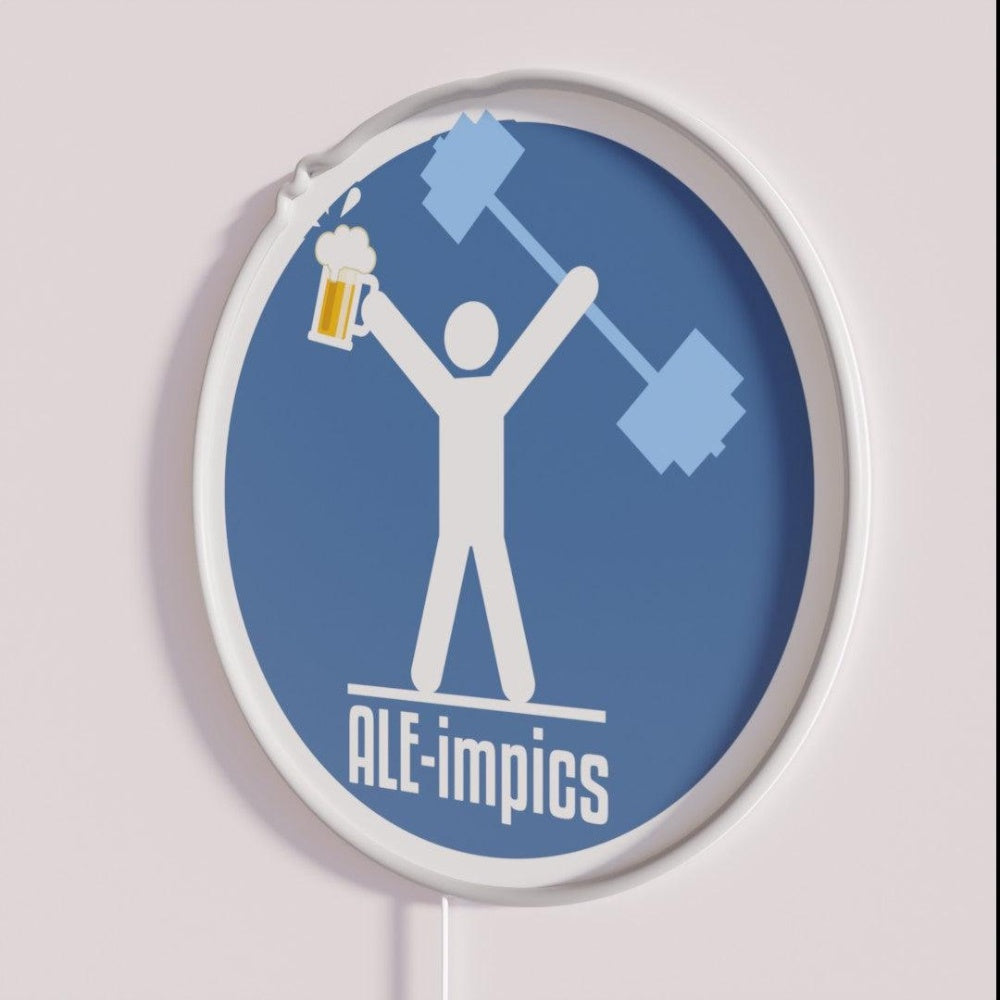 Beer Festival Aleimpics Rgb Led Neon Sign Bar Wall Decor - Neon sign mounted on wall in room
