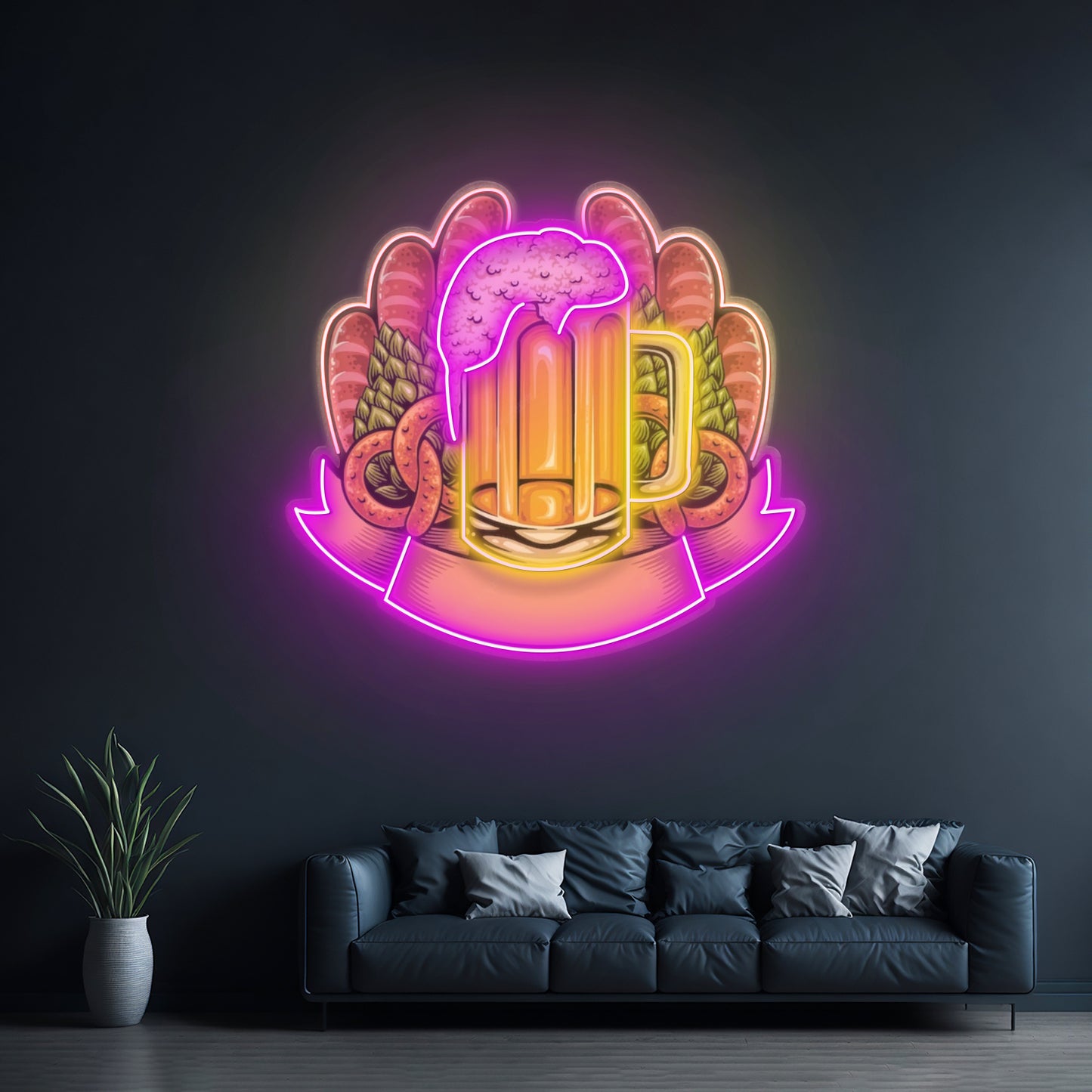 Beer Festival Led Neon Sign Light Custom Led Signs