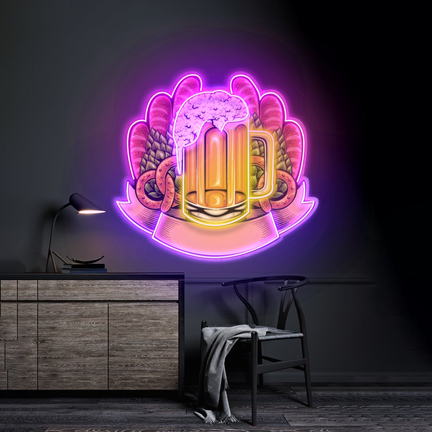 Beer Festival Led Neon Sign Light Custom Led Signs