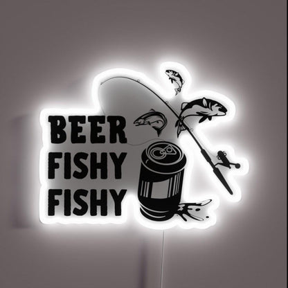 Beer Fishy Fishy No 2 Rgb Led Neon Sign - Custom LED neon sign front view