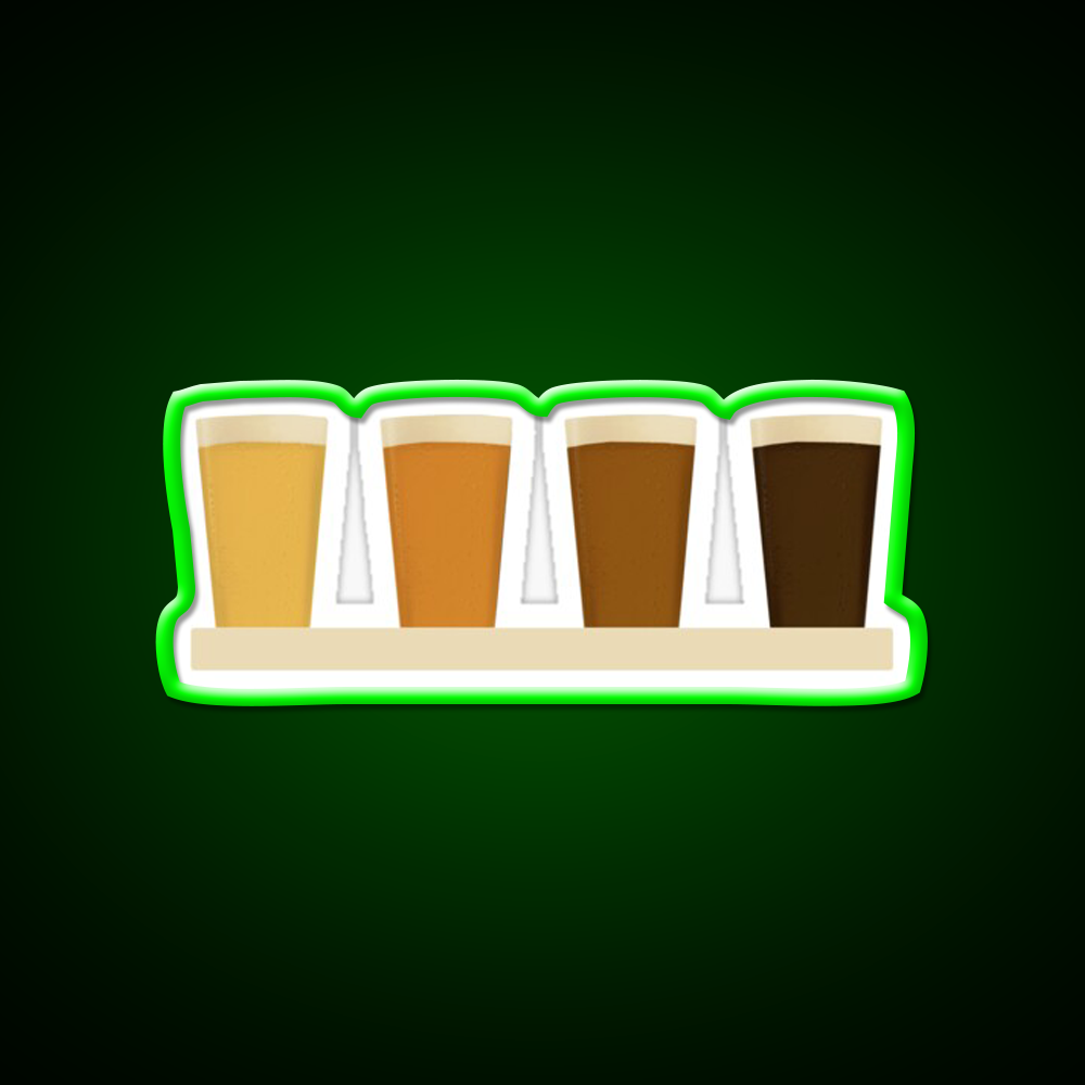 Beer Flight Tasting Paddle Beer Bar Decor Led Neon Sign Rgb Color - LED neon sign view 8