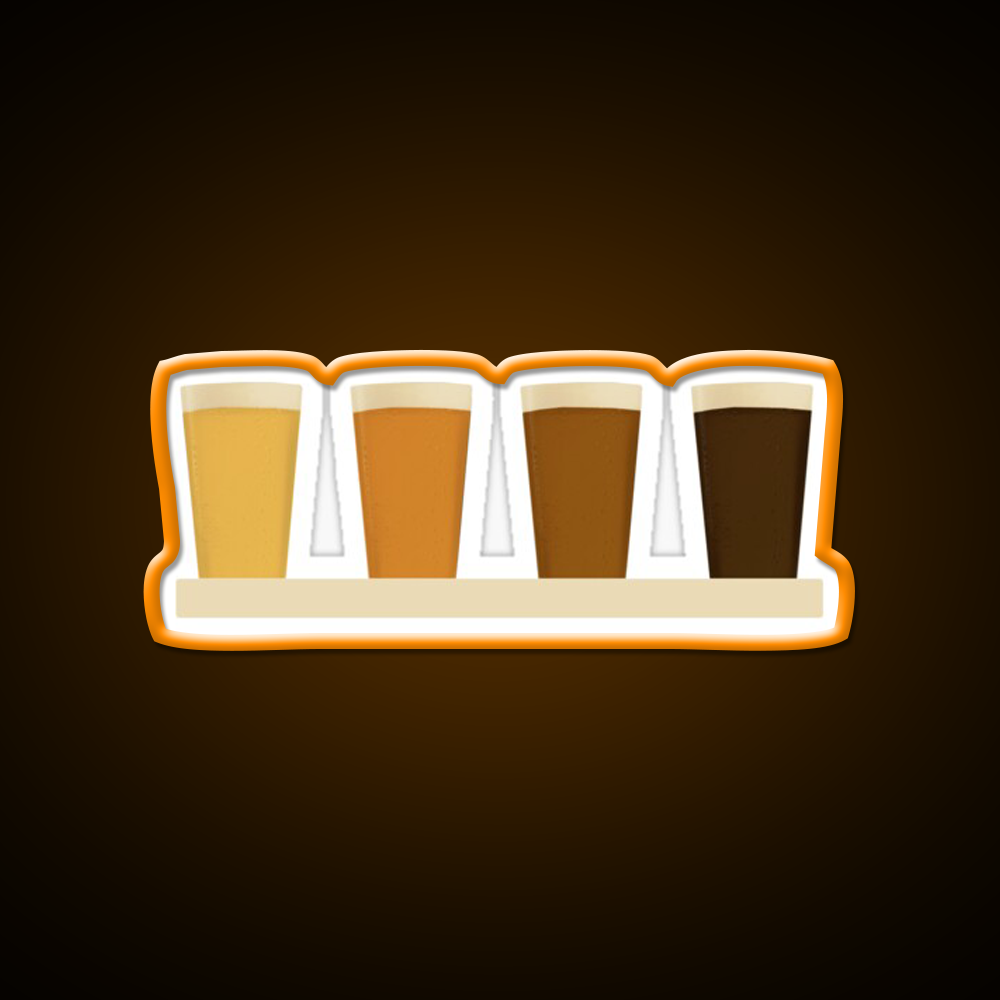 Beer Flight Tasting Paddle Beer Bar Decor Led Neon Sign Rgb Color - LED neon sign view 6