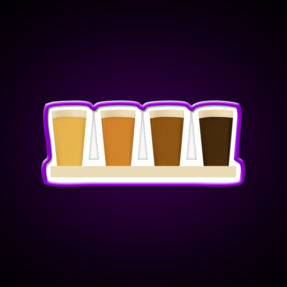 Beer Flight Tasting Paddle Beer Bar Decor Led Neon Sign Rgb Color - LED neon sign view 9