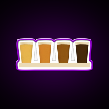 Beer Flight Tasting Paddle Beer Bar Decor Led Neon Sign Rgb Color - LED neon sign view 9