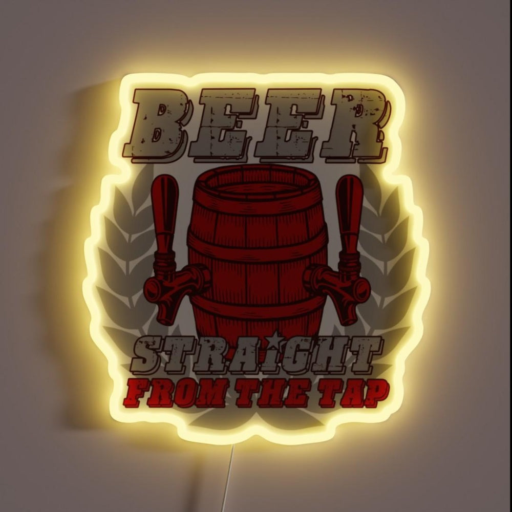 Beer From The Tap Rgb Led Neon Sign - Custom LED neon sign front view