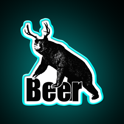 Beer Fun Beer Bar Decor Led Neon Sign Rgb Color - Neon sign mounted on wall in room