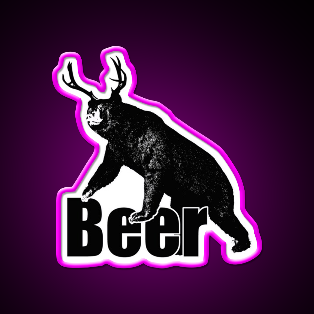 Beer Fun Beer Bar Decor Led Neon Sign Rgb Color - LED neon sign close-up detail