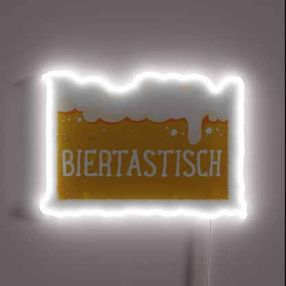 Beer Garden Outfit Beer Barrel Table Rgb Led Neon Sign - Custom LED neon sign front view