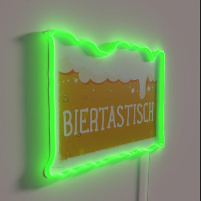 Beer Garden Outfit Beer Barrel Table Rgb Led Neon Sign - LED neon sign close-up detail