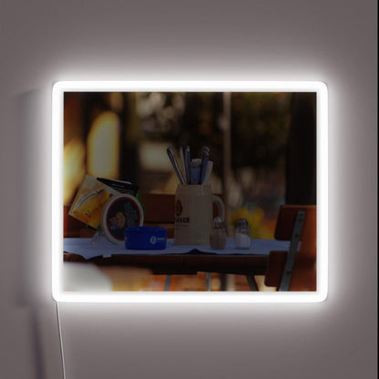 Beer Garden Weather Rgb Led Neon Sign - Custom LED neon sign front view