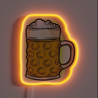 Beer Glas Oktoberfest Rgb Led Neon Sign - Custom LED neon sign front view