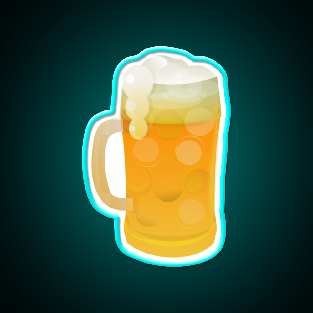 Beer Glass Beer Bar Decor Led Neon Signs Beer Bar Decor Led Neon Sign Rgb Color - Size and dimension reference
