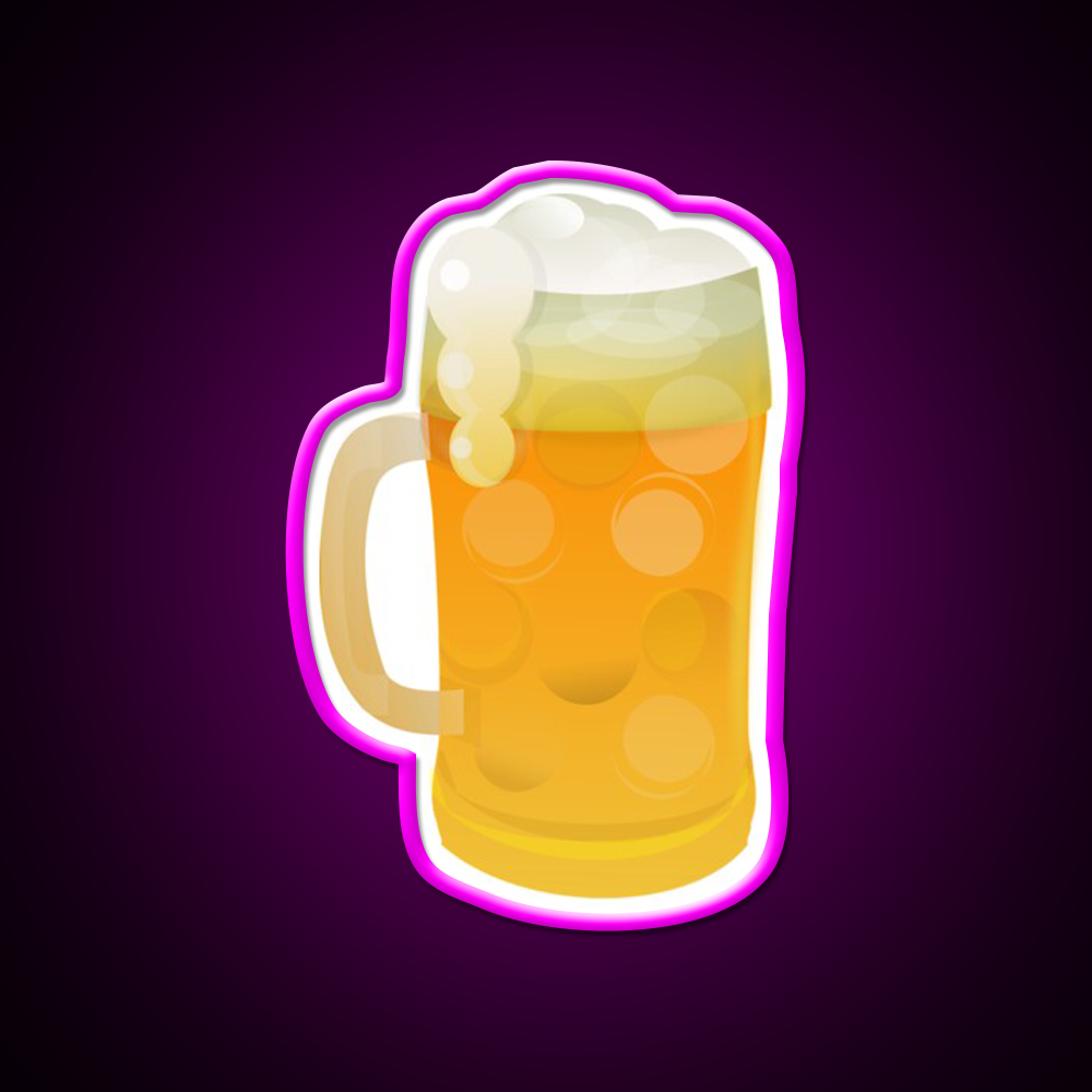 Beer Glass Beer Bar Decor Led Neon Signs Beer Bar Decor Led Neon Sign Rgb Color - Neon sign mounted on wall in room