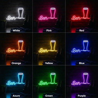Beer Glass Patio LED Neon Sign - Shineneon