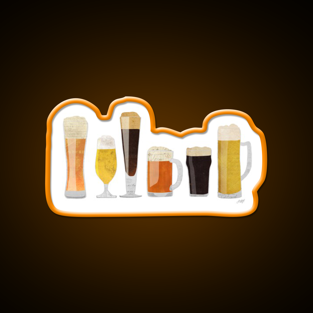 Beer Glasses Beer Bar Decor Led Neon Sign Rgb Color - LED neon sign view 6