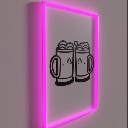 Beer Glasses Rgb Led Neon Sign - LED neon sign close-up detail