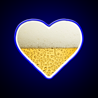 Beer Heart Beer Bar Decor Led Neon Sign Rgb Color - LED neon sign view 5