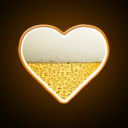 Beer Heart Beer Bar Decor Led Neon Sign Rgb Color - LED neon sign view 6