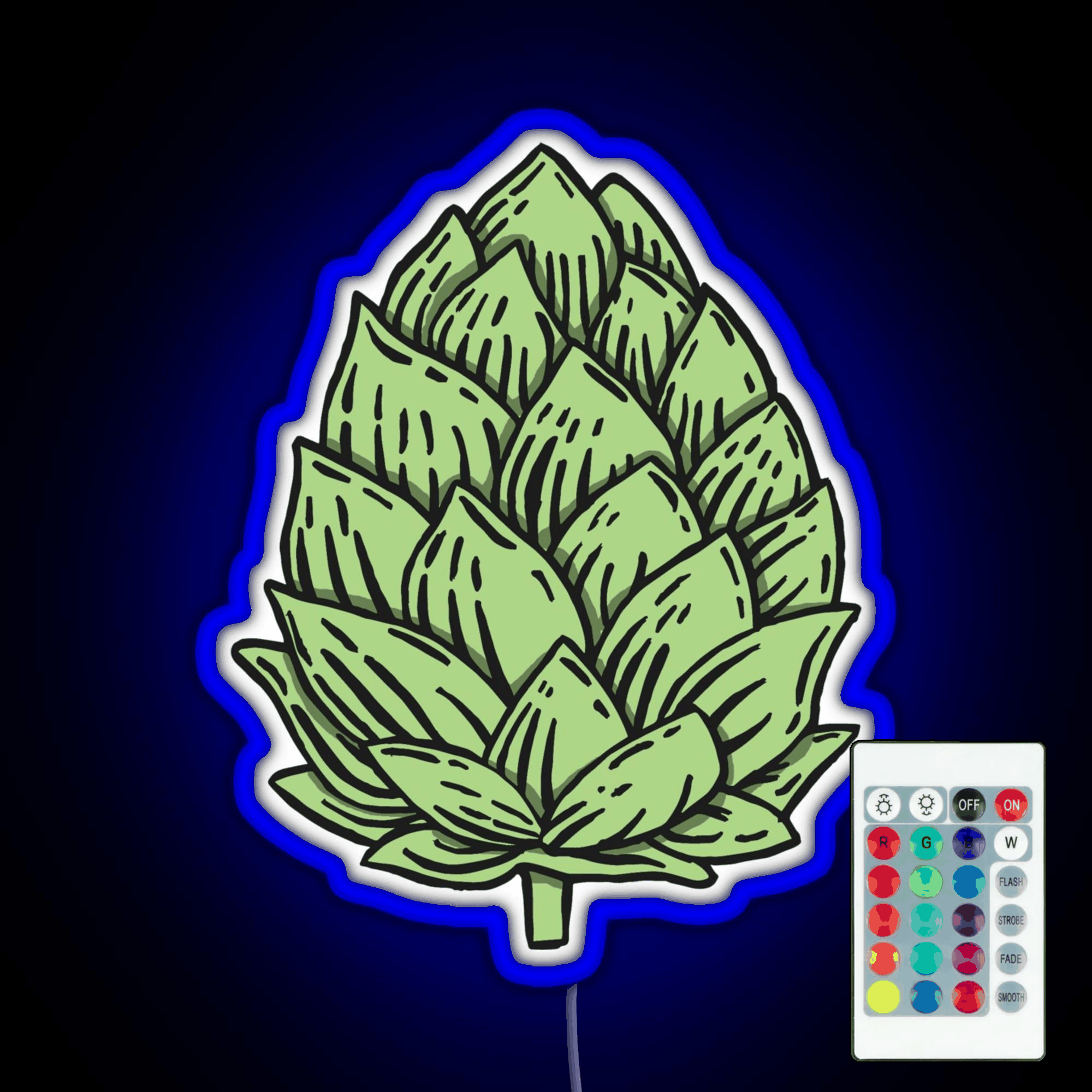 Beer Hops Rgb Led Neon Sign Pop Wall Art