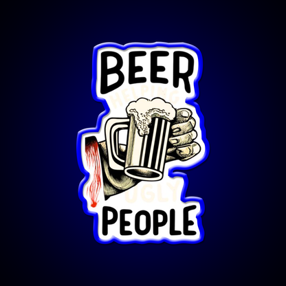 Beer Humor Man Cave Bar Led Neon Sign Rgb Color